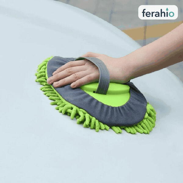 Mikrofiber Araba Yıkama Fırçası – Teleskopik Saplı, 180° Dönen Başlık