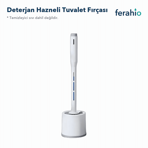 Deterjan Hazneli Silikon Tuvalet Fırçası – Çizmeyen Esnek Klozet Fırçası