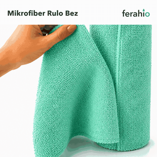 Mikrofiber Rulo Temizlik Bezi 20 Adet – 25 × 30 cm Kopar-Kullan Bez