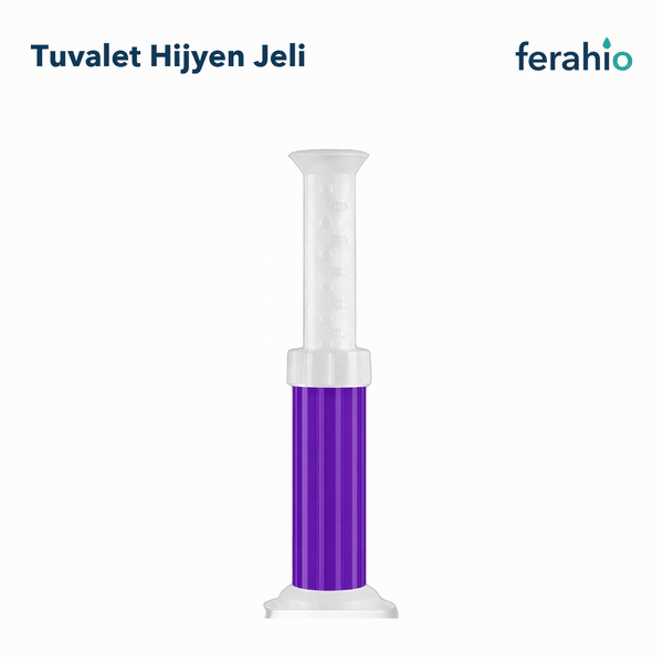 Damgalı Tuvalet Hijyen Jeli – Çiçek Desenli Koku Giderici Klozet Jeli