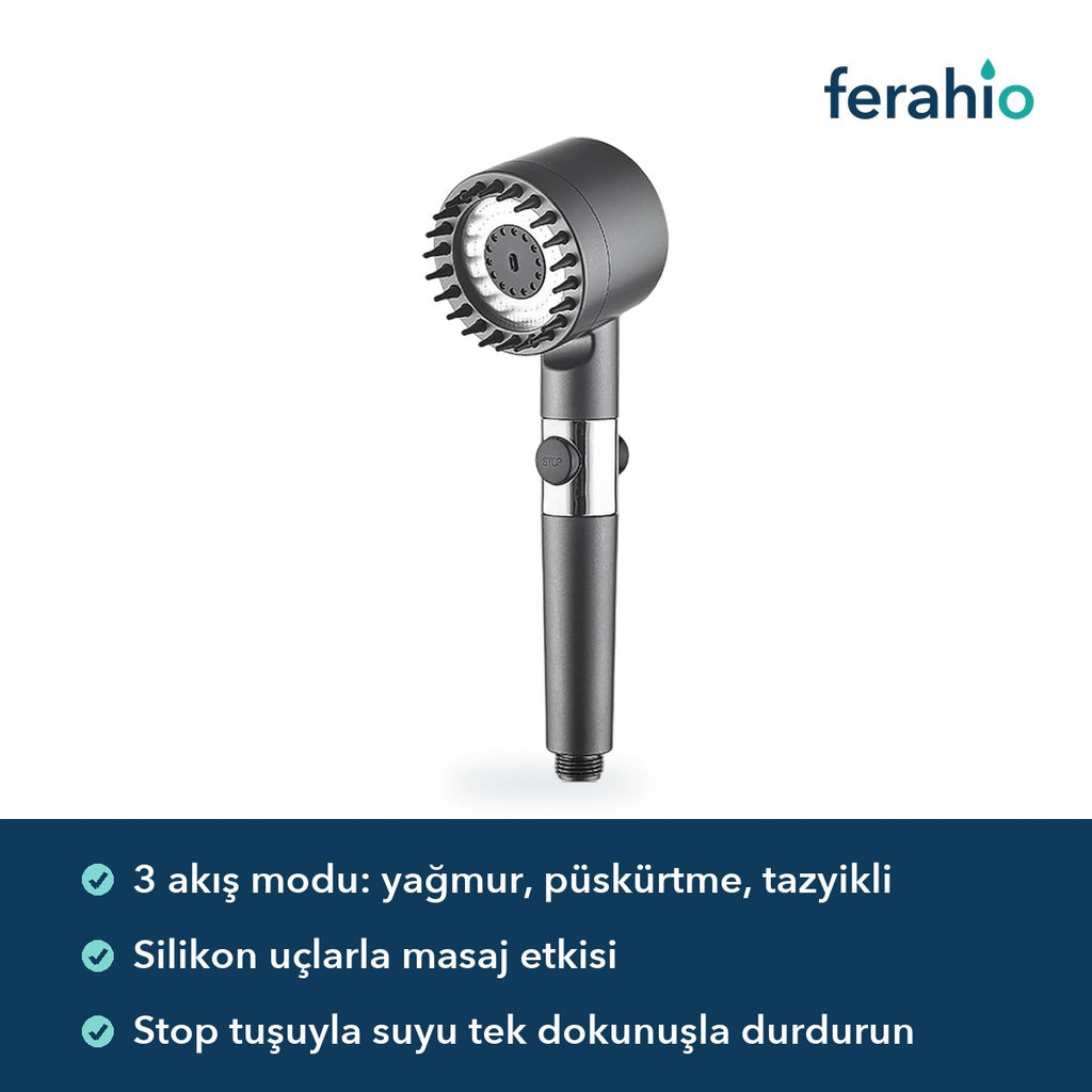 Filtreli Duş Başlığı 3 Modlu