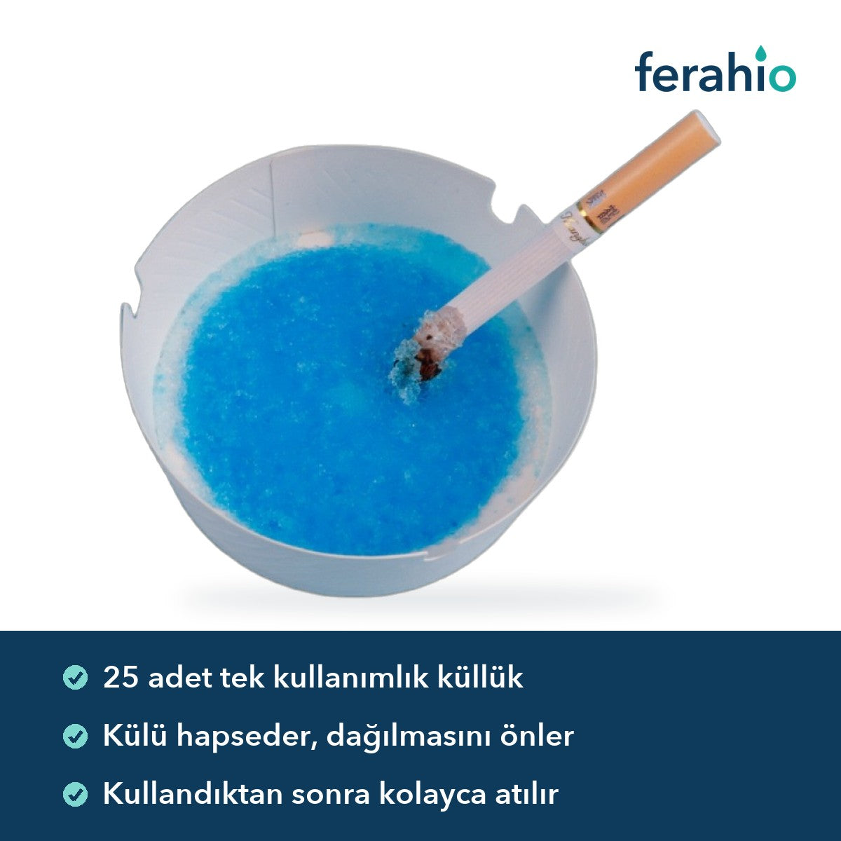 Tek Kullanımlık Jel Küllük 25 Adet