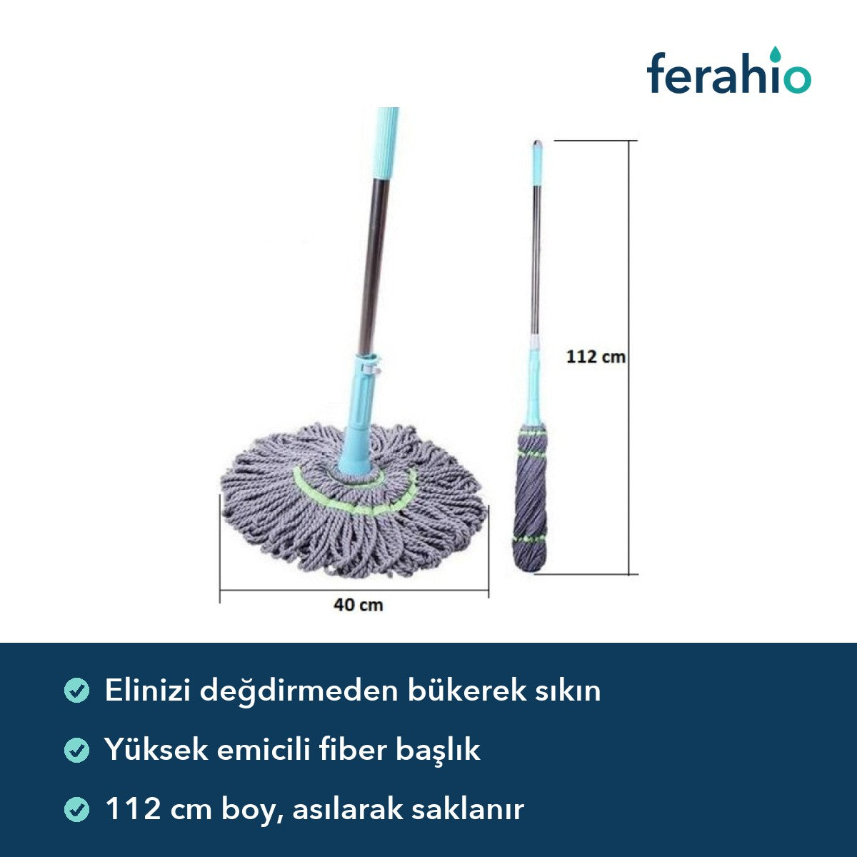 Kendinden Sıkmalı Paspas Mop