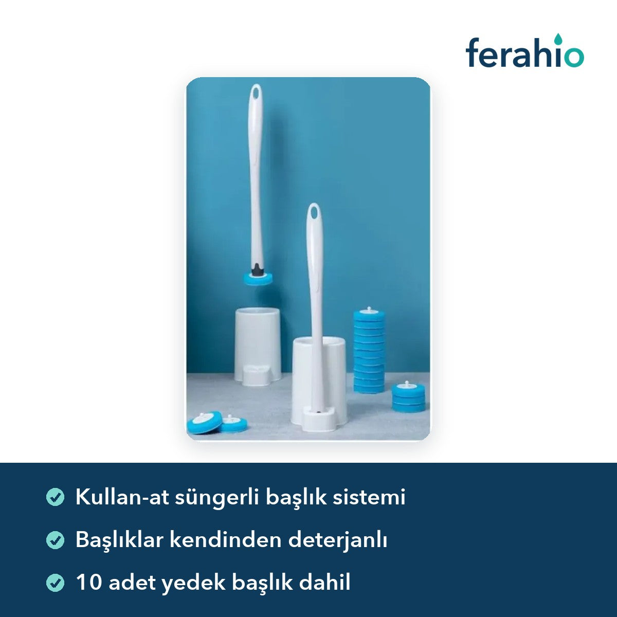 Hijyenik Tuvalet Fırçası Seti