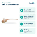 Doğal At Kılı Banyo Fırçası