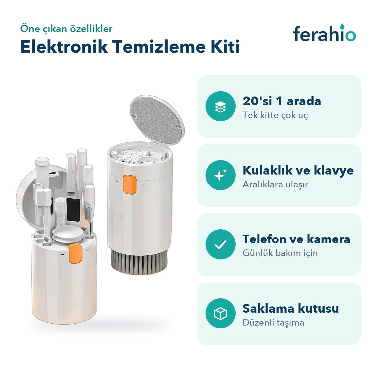 20'si 1 Arada Elektronik Temizleme Kiti