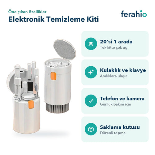 20'si 1 Arada Elektronik Temizleme Kiti