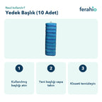 Tuvalet Fırçası Yedek Başlık 10 Adet