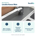 Su Emici Lavabo Kenar Matı 38 × 13 cm