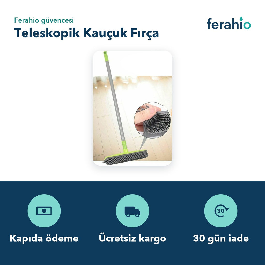 Teleskopik Saplı Kauçuk Fırça