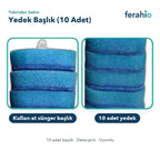 Tuvalet Fırçası Yedek Başlık 10 Adet
