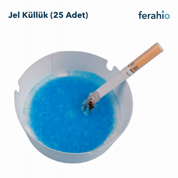Tek Kullanımlık Jel Küllük 25 Adet – Külü Hapseden Pratik Küllük Seti