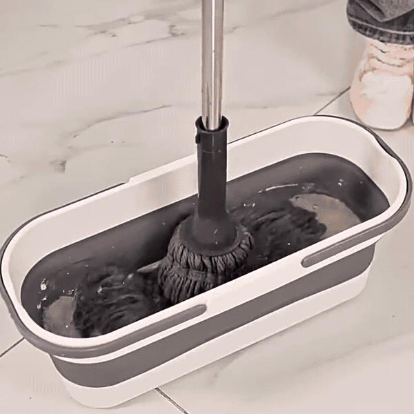Kendinden Sıkmalı Paspas Mop – Bükerek Sıkma, 112 cm, Emici Fiber Başlık