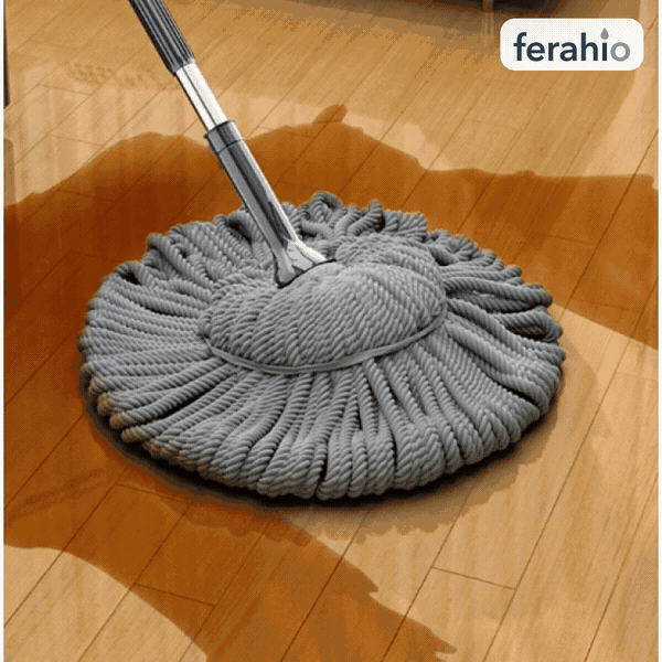 Kendinden Sıkmalı Paspas Mop – Bükerek Sıkma, 112 cm, Emici Fiber Başlık