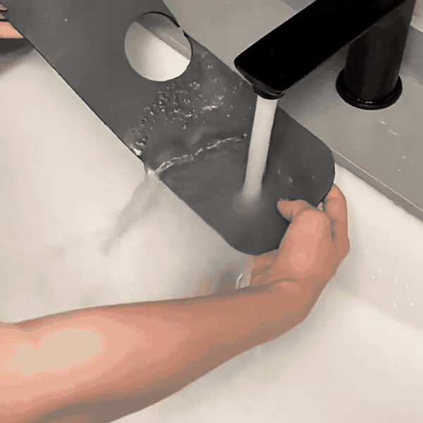 Su Emici Lavabo Kenar Matı 38 × 13 cm – Kaymaz Tabanlı, Kesilebilir Mat