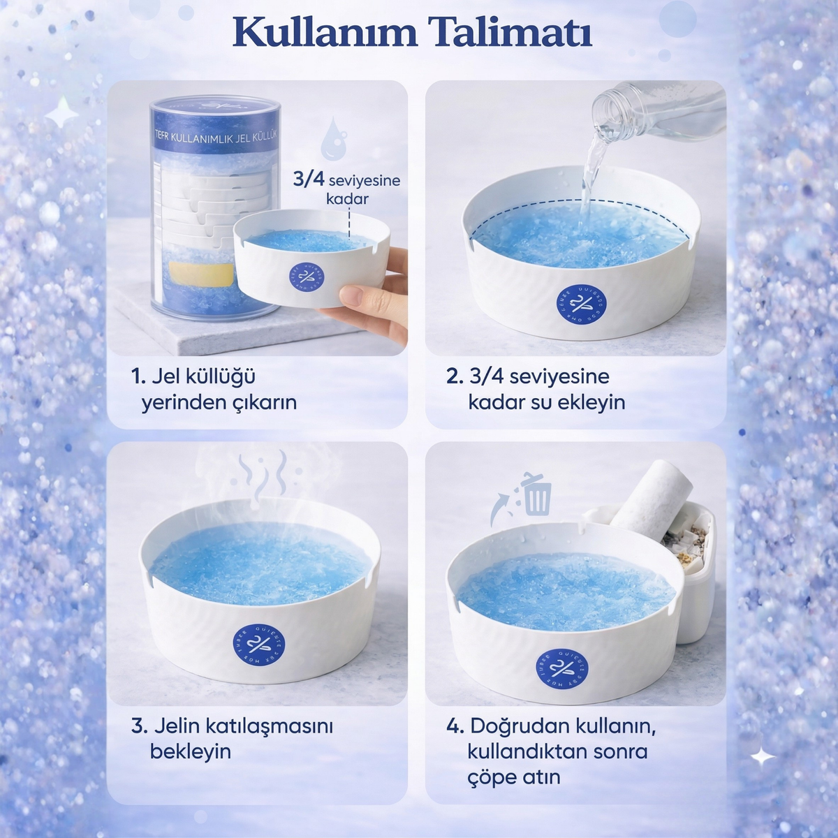 Tek Kullanımlık Jel Küllük 25 Adet