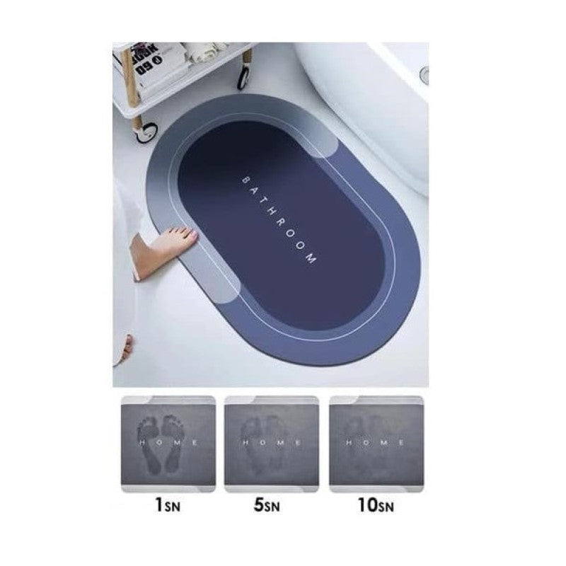 Oval Süper Emici Banyo Paspası 38 × 58 cm